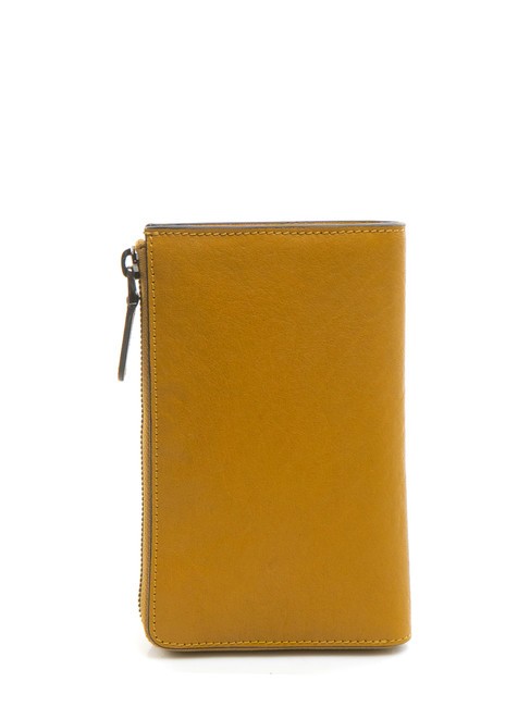 BLACK SQUARE  Porte-monnaie en cuir jaune - Portefeuilles Homme