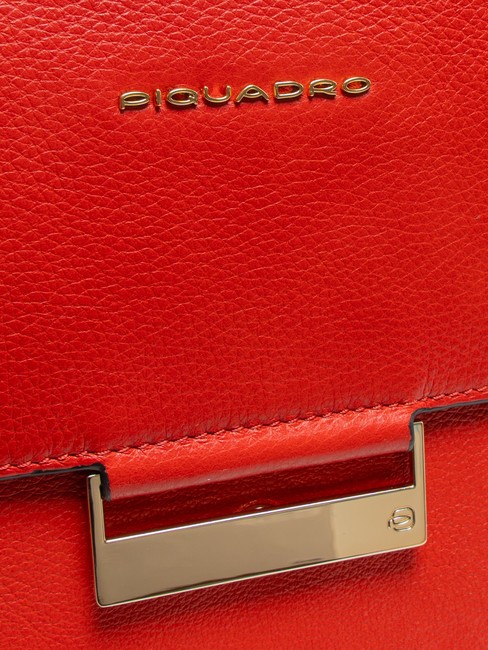 W99  Sac &agrave; dos en cuir ROUGE - Sacs &agrave; dos pour ordinateur portable