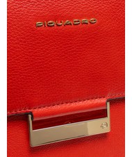 PIQUADRO W99  Sac &agrave; dos en cuir ROUGE - Sacs &agrave; dos pour ordinateur portable - 4