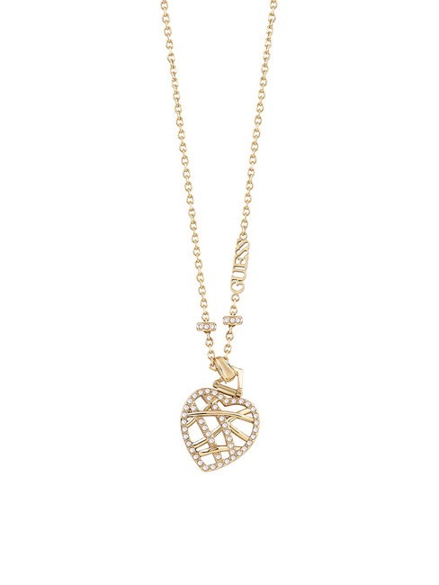 HEART CAGE Collier avec pendentif or jaune - Colliers