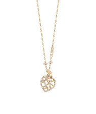 GUESS HEART CAGE Collier avec pendentif or jaune - Colliers - 3