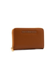 ROCCOBAROCCO LOGO METALLICO Portefeuille moyen zippé autour bronzer - Portefeuilles Femme - 3