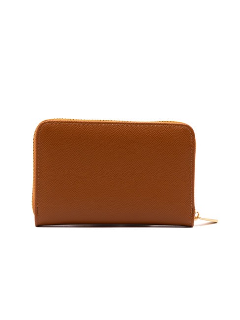 LOGO METALLICO Portefeuille moyen zippé autour bronzer - Portefeuilles Femme