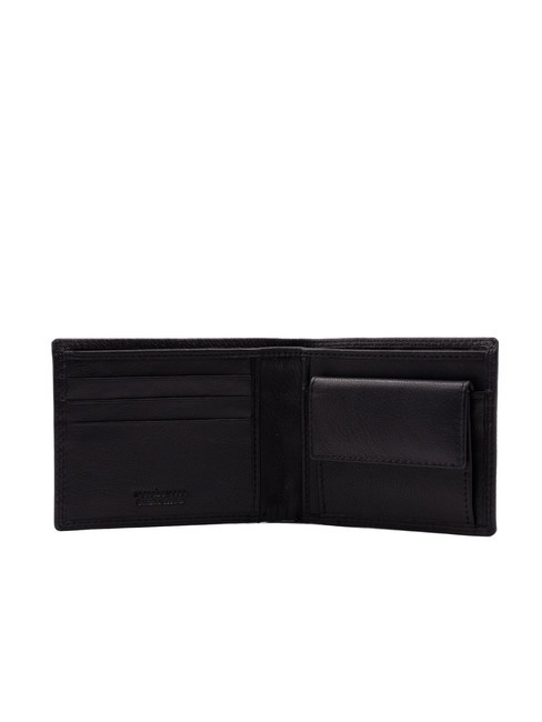 ALEX Portefeuille en cuir avec porte-monnaie noir - Portefeuilles Homme