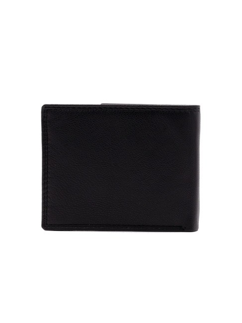 ALEX Portefeuille en cuir avec porte-monnaie noir - Portefeuilles Homme