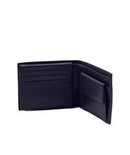 ROCCOBAROCCO ALEX Portefeuille en cuir avec porte-monnaie marine - Portefeuilles Homme - 4