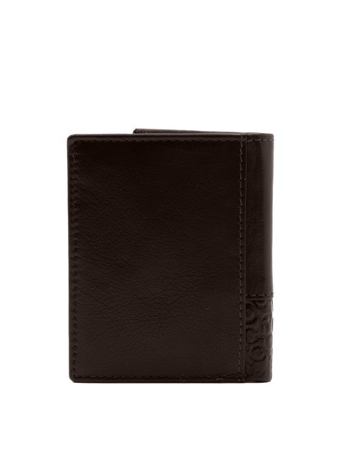BRYAN Portefeuille vertical en cuir brun - Portefeuilles Homme