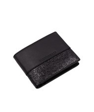 ROCCOBAROCCO BRYAN Porte-monnaie en cuir noir - Portefeuilles Homme - 5