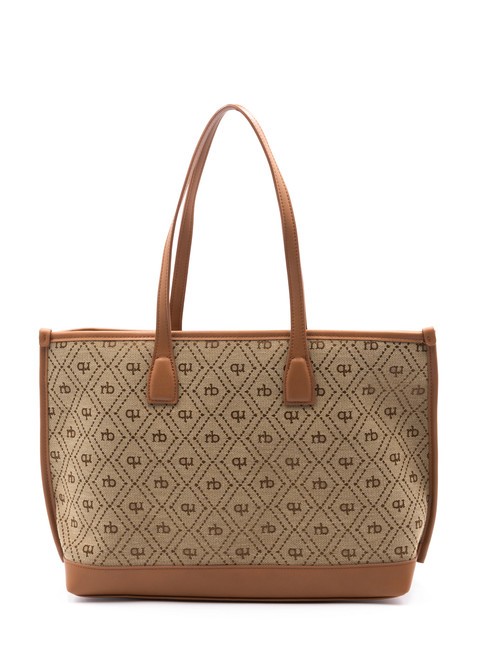 FRIDA Sac shopping en tissu jacquard naturel - Sacs pour Femme