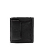 ROCCOBAROCCO ROUND Portefeuille en cuir avec poche &agrave; monnaie marron fonc&eacute; - Portefeuilles Homme - 3