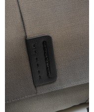 PIQUADRO CAMPIONARIO - P16  Petit messager en cuir et tissu CHIC - Porte Documents Travail - 3