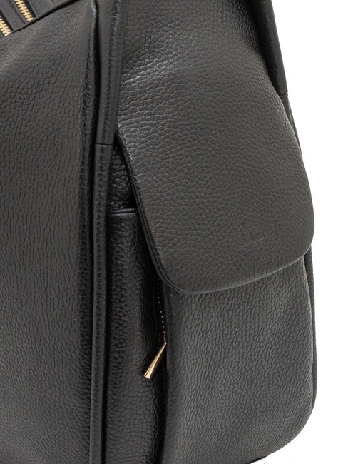 TRIO  Sac à dos en cuir martelé noir25 - Sacs pour Femme