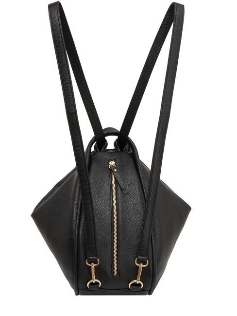 TRIO  Sac à dos en cuir martelé noir25 - Sacs pour Femme