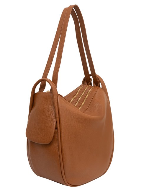 TRIO  Sac à dos en cuir martelé cuir25 - Sacs pour Femme