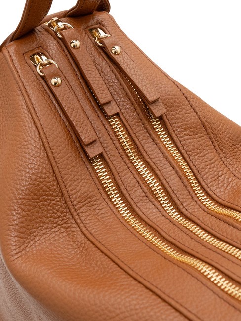 TRIO  Sac à dos en cuir martelé cuir25 - Sacs pour Femme