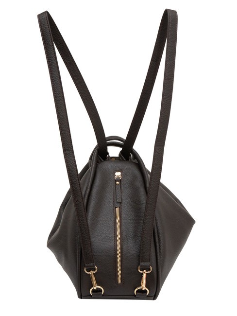 TRIO  Sac à dos en cuir martelé café25 - Sacs pour Femme