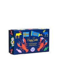 HAPPY SOCKS SO SWEDISH Coffret cadeau de 3 paires de chaussettes blanc - Chaussettes Femme - 5