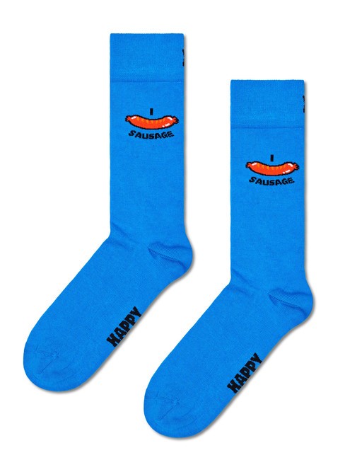 BREAKFAST Coffret cadeau de 4 paires de chaussettes bleu - Chaussettes unisexes