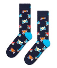 HAPPY SOCKS NAVY Coffret cadeau de 3 paires de chaussettes marine - Chaussettes unisexes - 3
