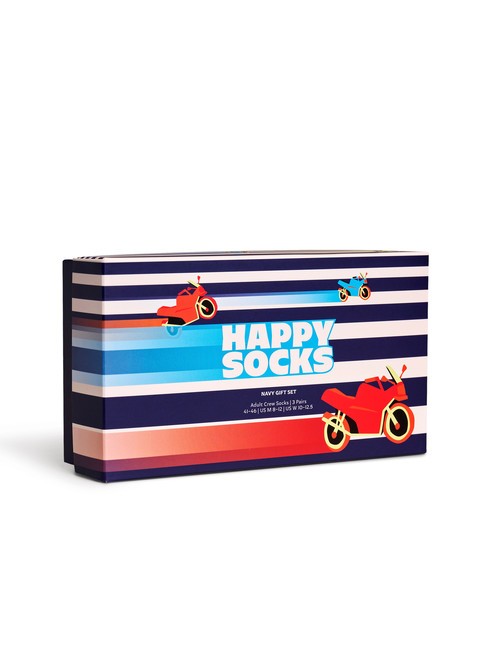 NAVY Coffret cadeau de 3 paires de chaussettes marine - Chaussettes unisexes