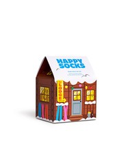 HAPPY SOCKS SKIING CHALET Coffret cadeau de 2 paires de chaussettes brun - Chaussettes unisexes - 4