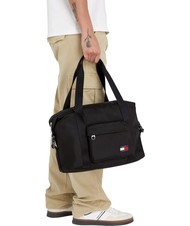 TOMMY HILFIGER TOMMY JEANS ESSENTIAL DAILY  Sac week-end avec bandoulière le noir - Sacs de voyage - 4