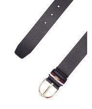 TOMMY HILFIGER ESSENTIAL EFFORTLESS CORP Ceinture en cuir corps bleu spatial - Ceintures - 3