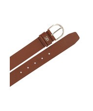 TOMMY HILFIGER ESSENTIAL EFFORTLESS Ceinture en cuir fabriqu&eacute;e en Italie Cognac - Ceintures - 2