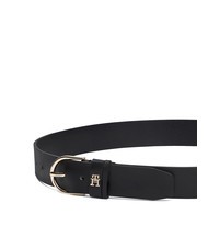 TOMMY HILFIGER ESSENTIAL EFFORTLESS Ceinture en cuir fabriqu&eacute;e en Italie le noir - Ceintures - 2