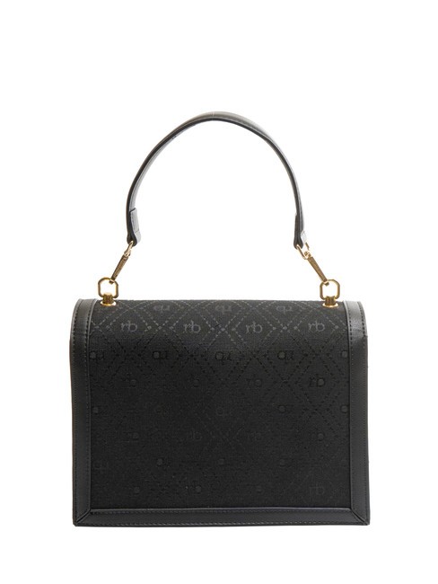 FRIDA Sac cartable en tissu jacquard noir - Sacs pour Femme