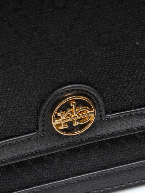 FRIDA Sac cartable en tissu jacquard noir - Sacs pour Femme