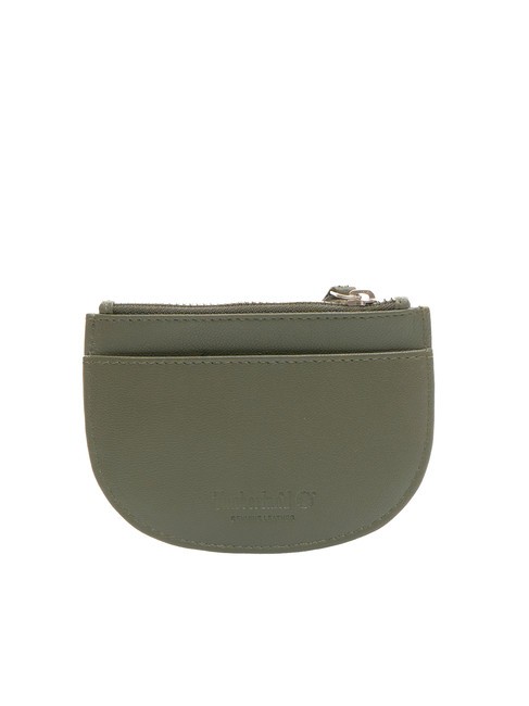 COIN Pochette &agrave; monnaie en cuir vert - Portefeuilles Femme