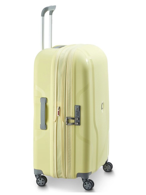 CLAVEL MR  Chariot moyen, extensible jaune p&acirc;le - Valises Rigides