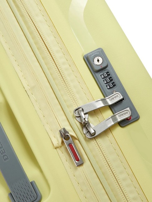 CLAVEL MR  Chariot moyen, extensible jaune p&acirc;le - Valises Rigides