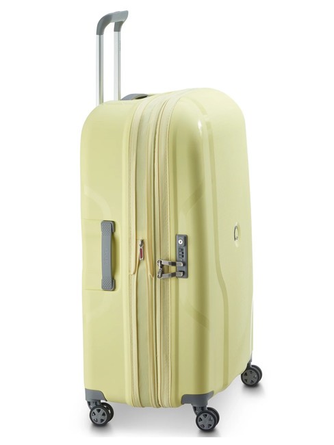 CLAVEL MR  Grand chariot extensible jaune pâle - Valises Rigides