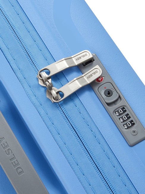 CLAVEL MR  Chariot à bagages à main bleu de chine - Valises cabine