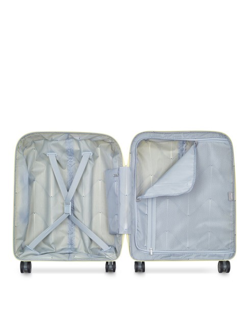 CLAVEL MR  Chariot à bagages à main jaune pâle - Valises cabine