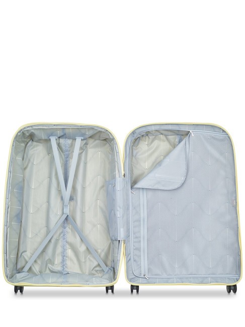CLAVEL MR  Chariot extra large, extensible jaune pâle - Valises Rigides