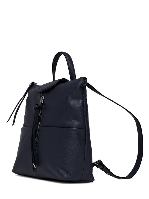 GIADA Sac &agrave; dos en cuir pour femme BLEU - Sacs pour Femme