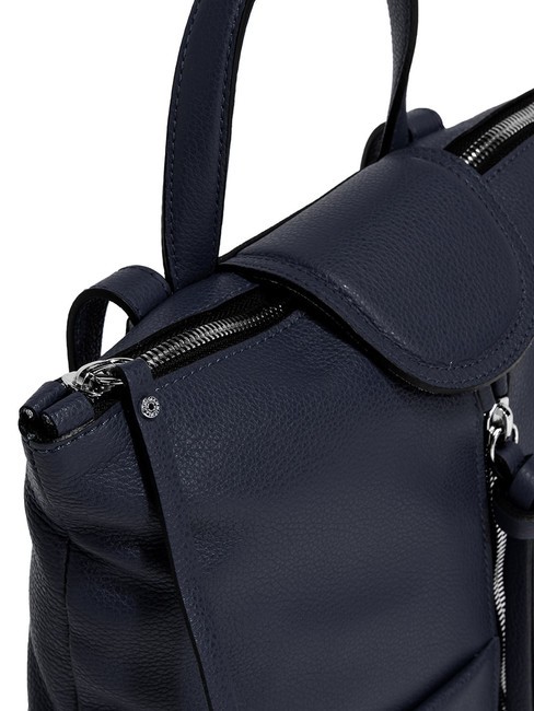 GIADA Sac &agrave; dos en cuir pour femme BLEU - Sacs pour Femme