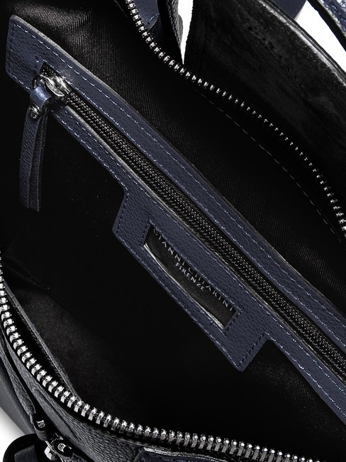 GIADA Sac &agrave; dos en cuir pour femme BLEU - Sacs pour Femme