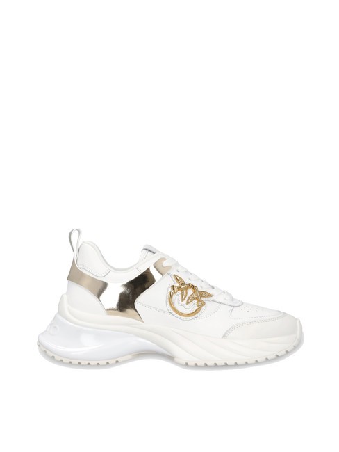 ARIEL Baskets avec d&eacute;tails miroir blanc - Chaussures Femme