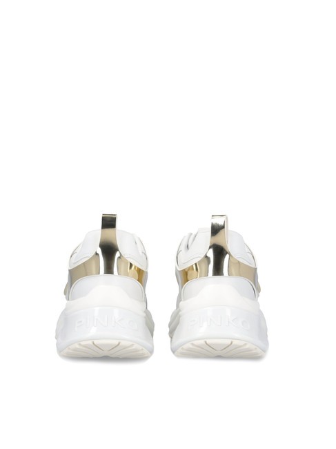 ARIEL Baskets avec d&eacute;tails miroir blanc - Chaussures Femme