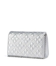 LOVE MOSCHINO QUILTED Pochette avec bandoulière en chaîne argent - Sacs pour Femme - 2