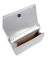 LOVE MOSCHINO QUILTED Pochette avec bandoulière en chaîne argent - Sacs pour Femme - 4