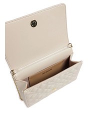 LOVE MOSCHINO QUILTED Sac avec rabat épaule Ivoire - Sacs pour Femme - 4