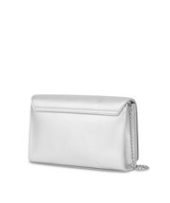 LOVE MOSCHINO BOLD LOVE Pochette avec bandoulière en chaîne argent - Sacs pour Femme - 2