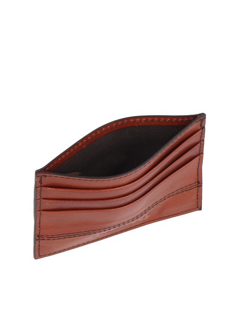 VESPUCCI  Portefeuille en cuir MARRON - Portefeuilles Homme