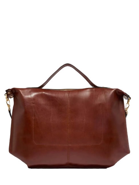 UNICA  Sac à main/épaule, en cuir MARRON - Sacs pour Femme