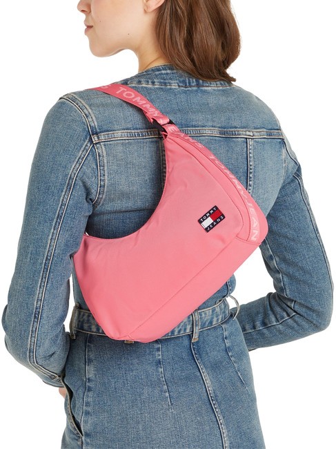 TOMMY JEANS ESSENTIAL DAILY  Sac &agrave; bandouli&egrave;re rose bon go&ucirc;t - Sacs pour Femme